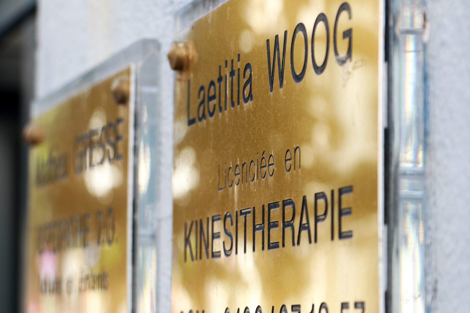 plaque osteopathe kinesitherapeute cabinet middelbourg